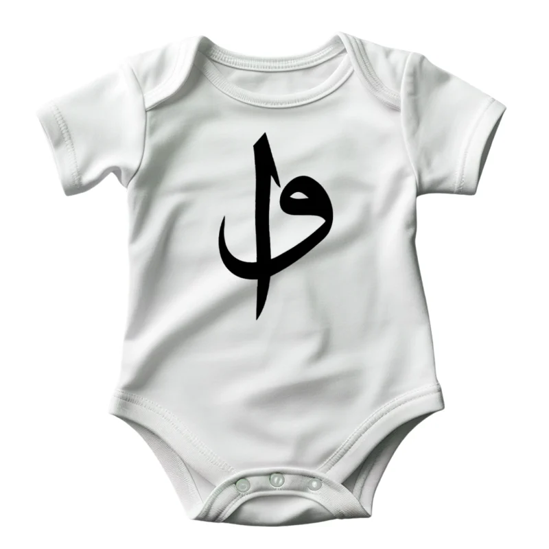 Elif Vav Baskılı Zıbın